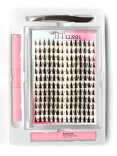 DIY Self Grafting False Eyelashes, 1 SET mixed false eyelashes,  include tools kit. Eye make up Accessories 1